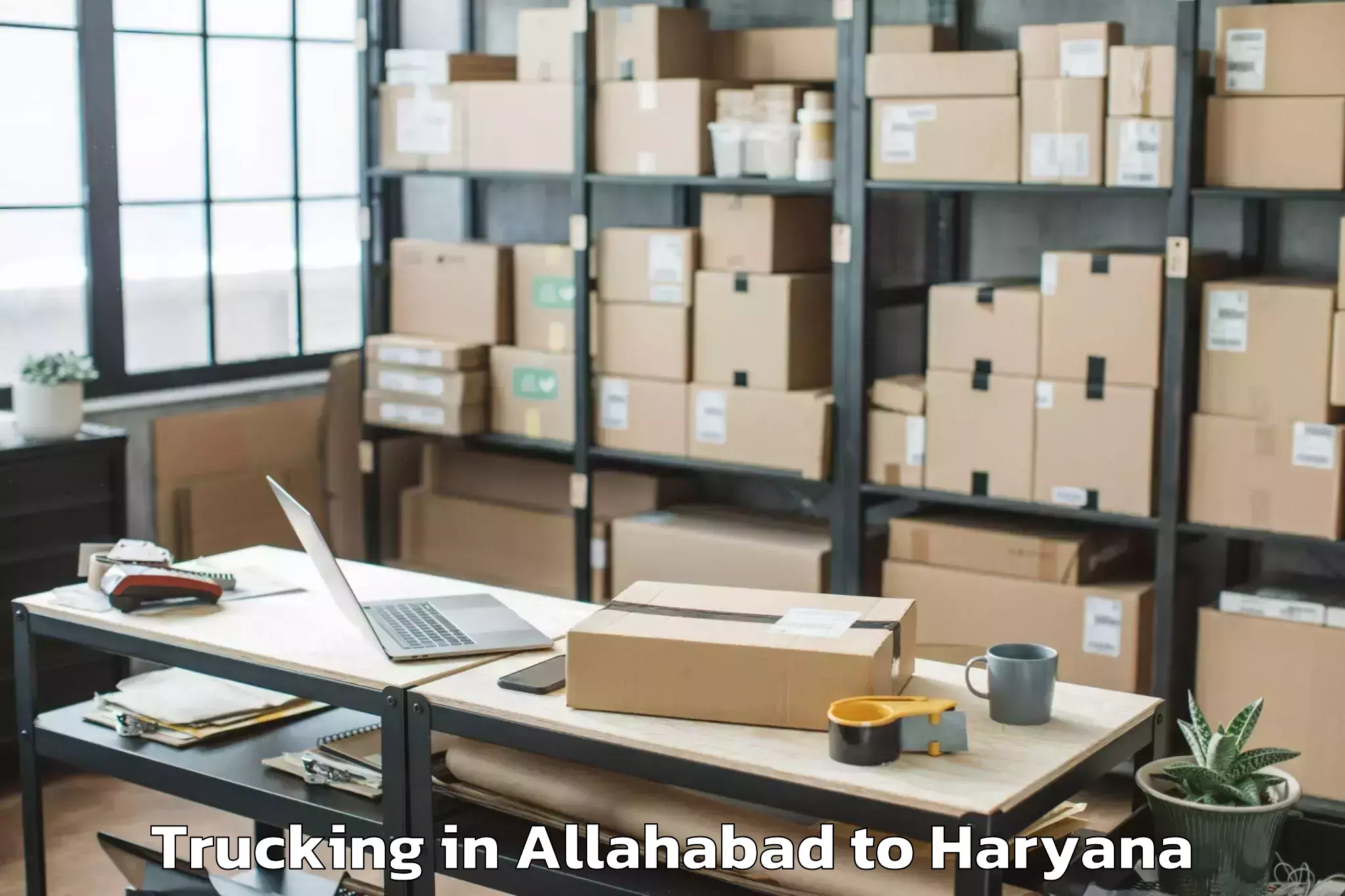 Top Allahabad to Gold Souk Mall Gurgaon Trucking Available